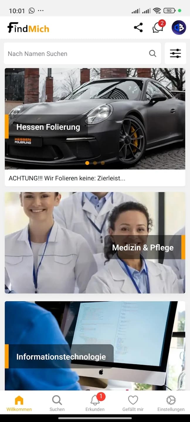 Mobile app preview
